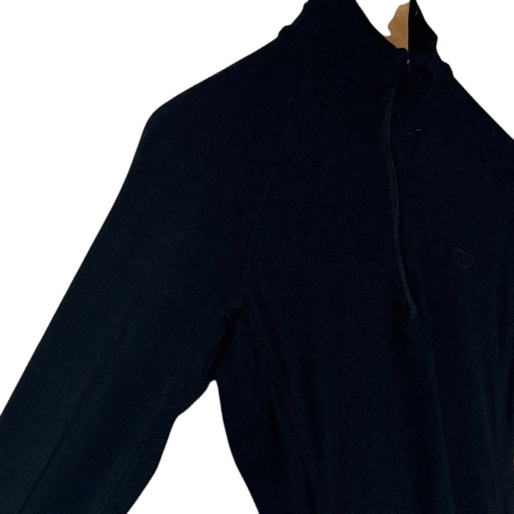 Icebreaker Pure Merino‎ Wool Bodyfit 200 1/4 Zip Base Layer Top Black Slim Fit S - Picture 5 of 13